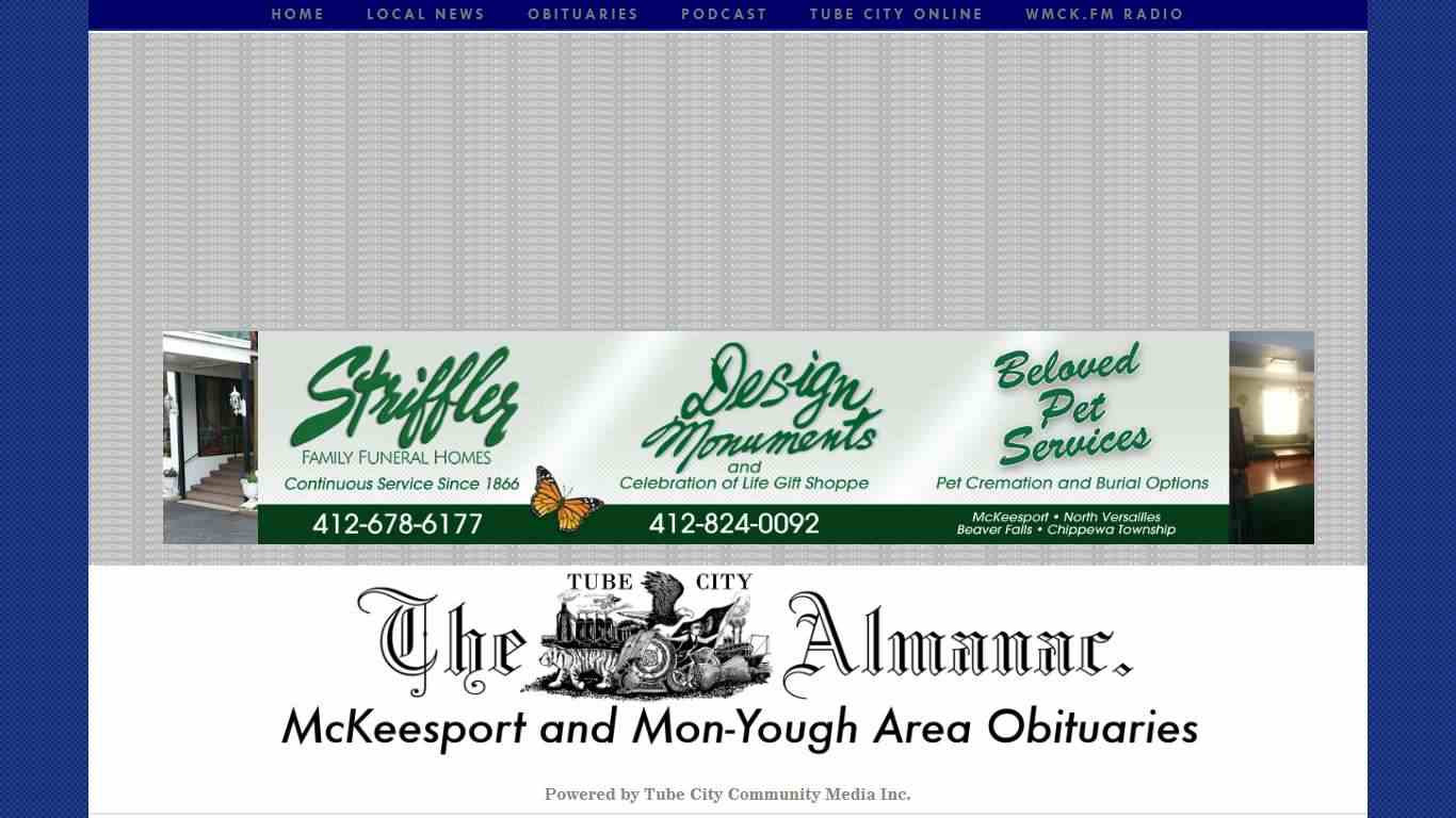 McKeesport and Mon-Yough Obituaries | A service of Tube City Community Media Inc.