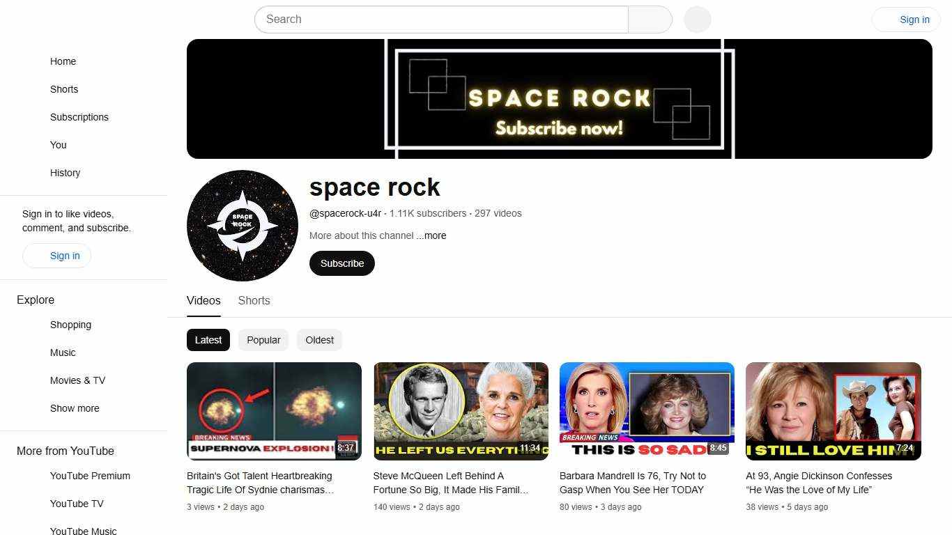 space rock - YouTube